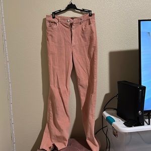 Pink corduroy jeans